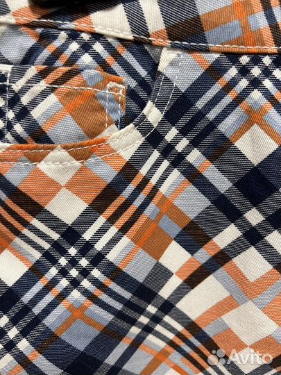 Юбка летняя в клетку 40