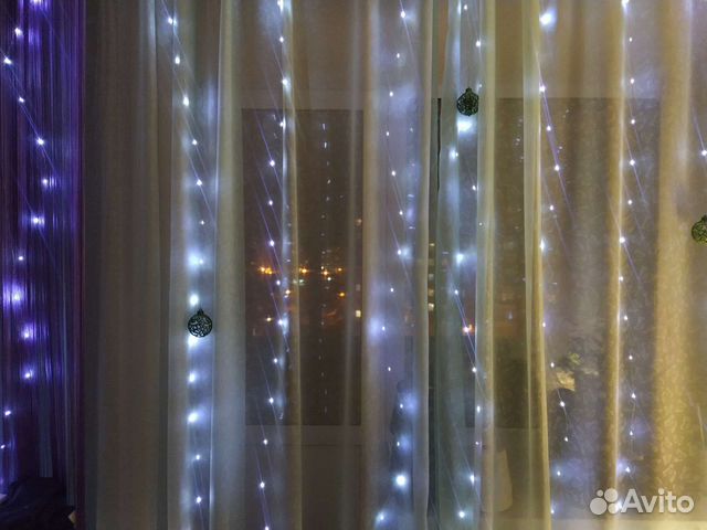 Новогодняя гирлянда штора 4*2