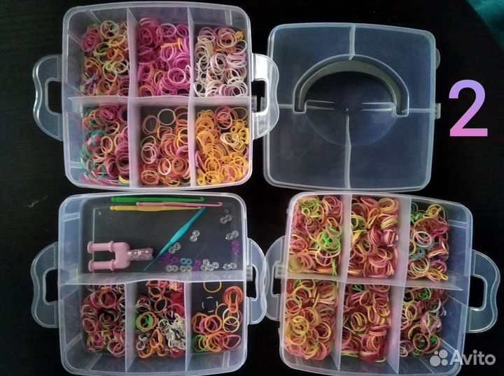 Резинки для фенечек набор
