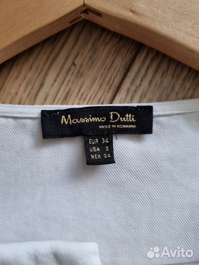 Рубашка massimo dutti белая xs