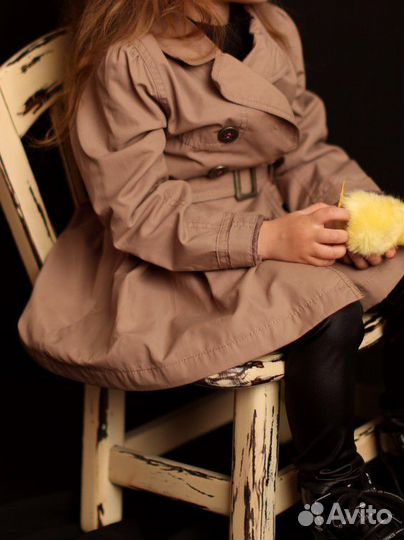 Плащ тренч для девочки