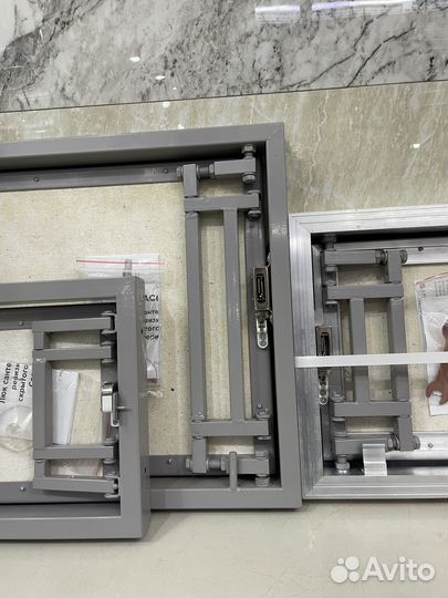 Люк под плитку с нажимом, ревизия