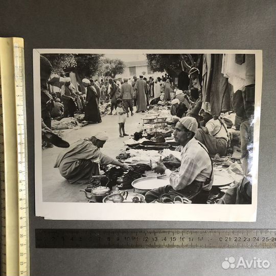 Старая фотография тасс, 1959г, рынок в Марокко