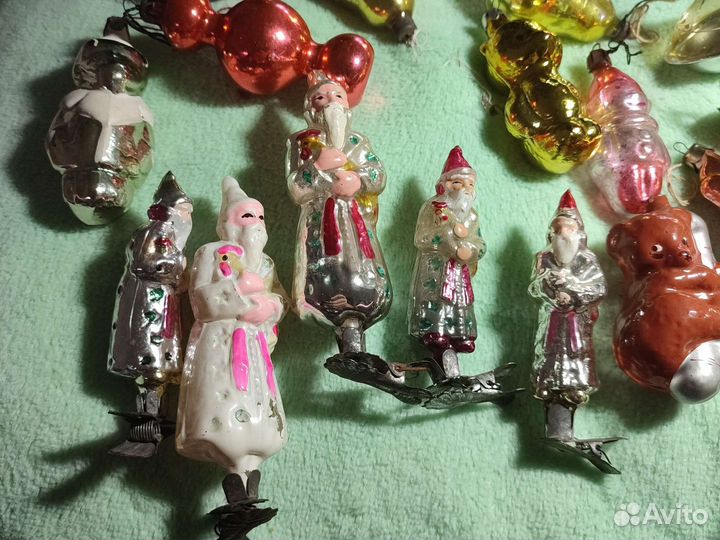 Елочные игрушки СССР на прищепке