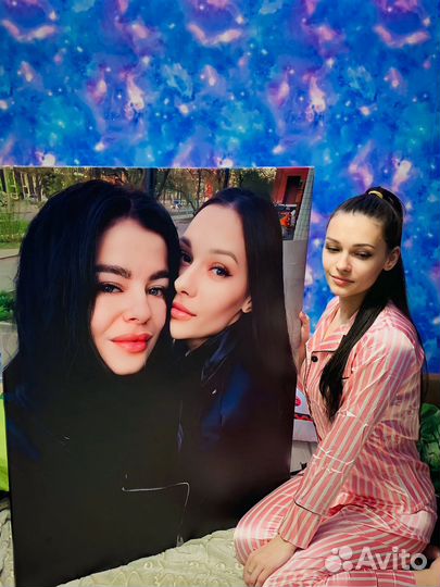 Портреты с фото на холсте