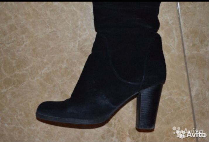 Ботфорты. Замша