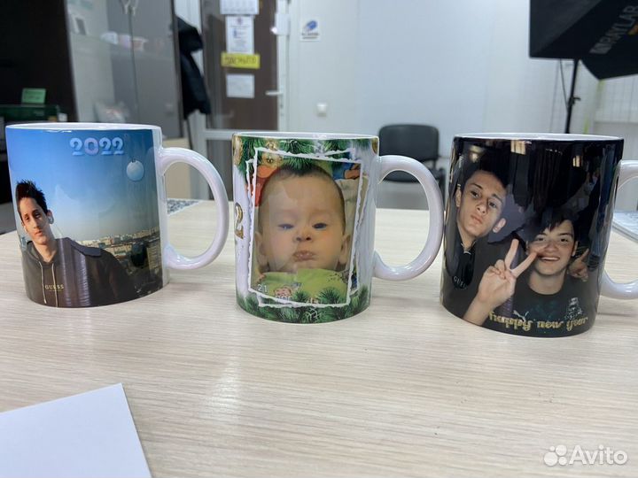 Фото печать на кружках, тарелках и тд