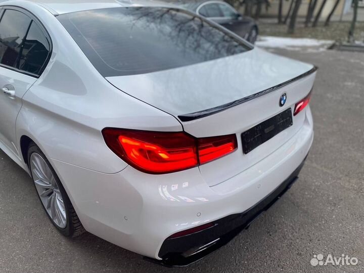 Спойлер M5 BMW G30 черный глянец