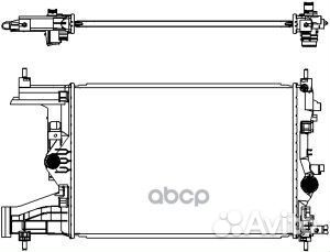 Радиатор, 16мм chevrolet cruze 09, opel astra 09