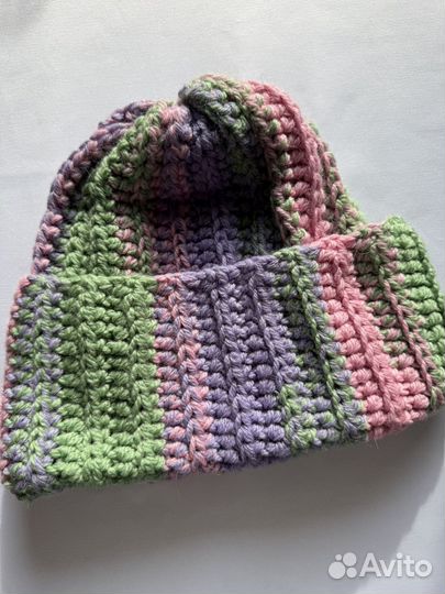 Вязаные шапка ручной работы как из Pinterest
