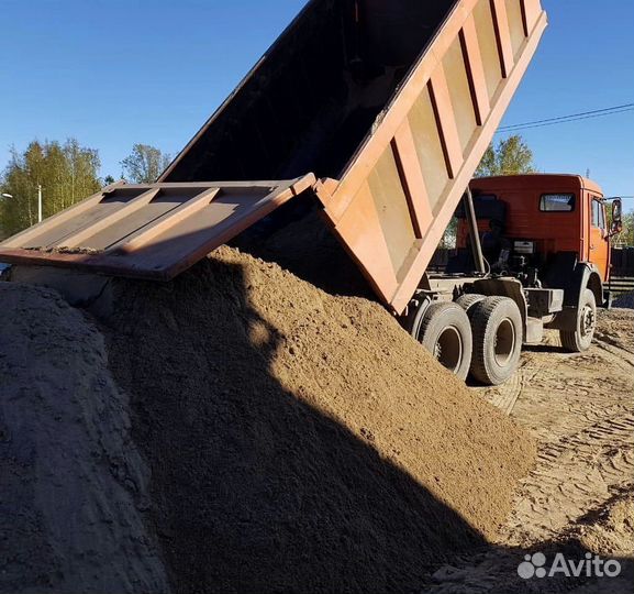 Песок карьерный