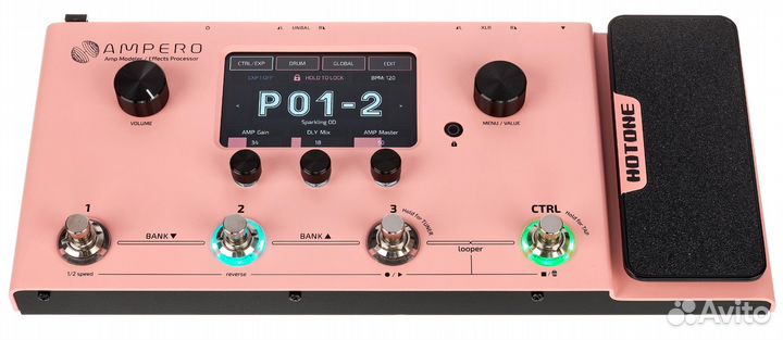 Hotone Ampero Pink гитарный процессор