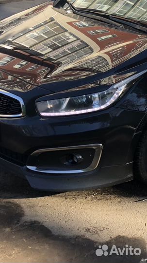 Накладка- спойлер переднего бампера Kia ceed jd