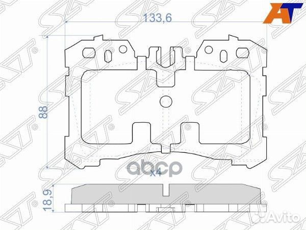Колодки тормозные перед lexus LS460/LS600 06