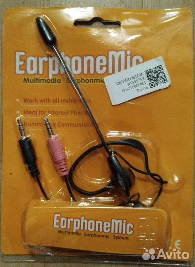 Микрофон с наушниками для смартфона