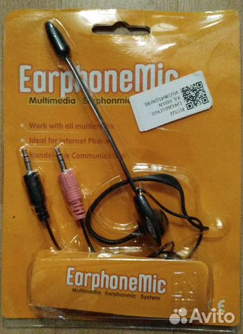 Микрофон с наушниками для смартфона