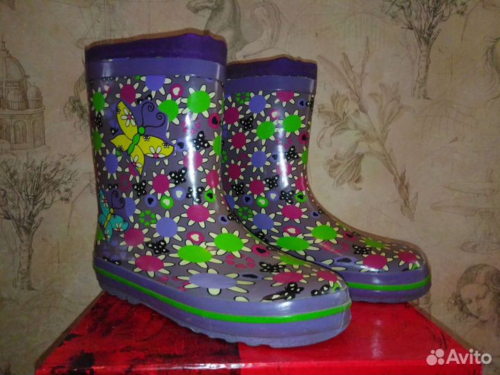 Резиновые сапоги для девочки