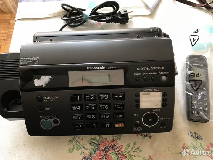 Факс panasonic kx-fc968ru в упаковке