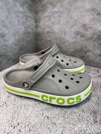 Кроксы шлепанцы Crocs clog сабо серые