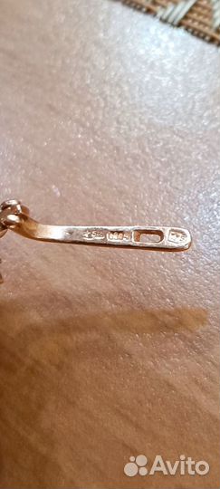 Золотые серьги кленовый лист