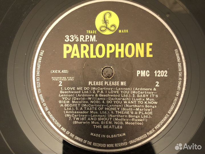 THE beatles please please ME LP