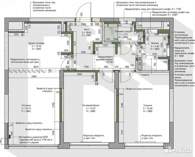 Дизайн-проект. Чертежи в Revit