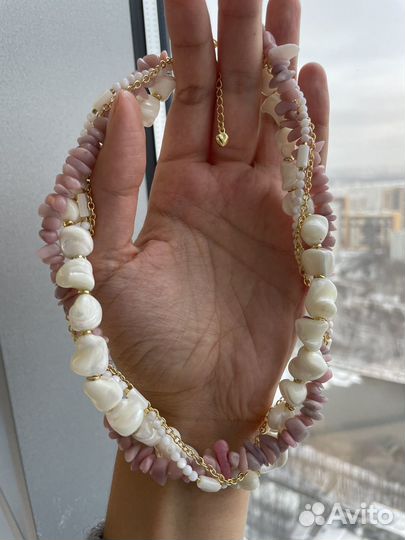 Чокеры из натурального перламутра