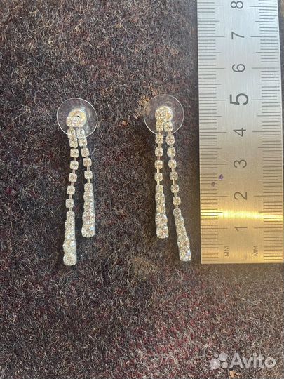 Колье, серьги свадебные, свадебный комплект