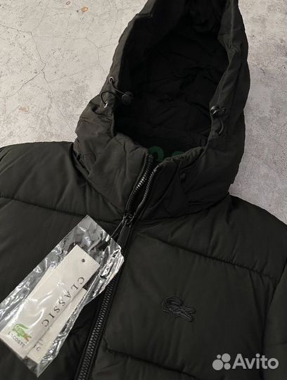 Зимняя куртка Lacoste черная мужская