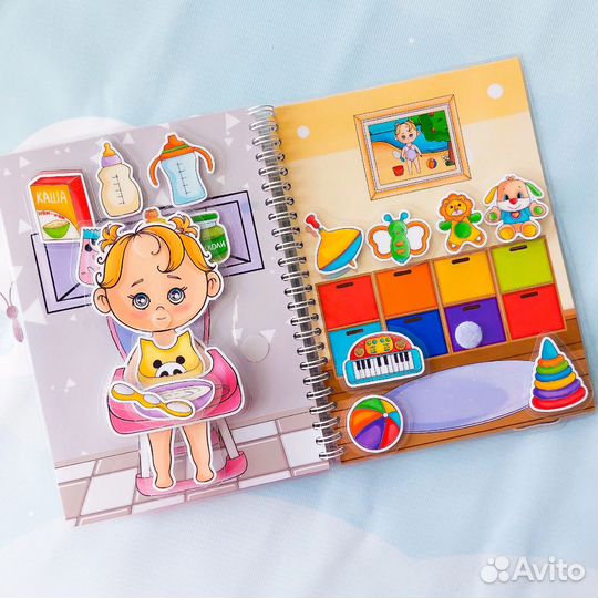 Книжки малышки игры на липучах