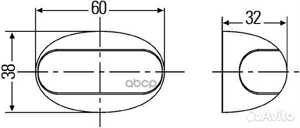 Фонарь габаритный белый верхний передний; лиаз