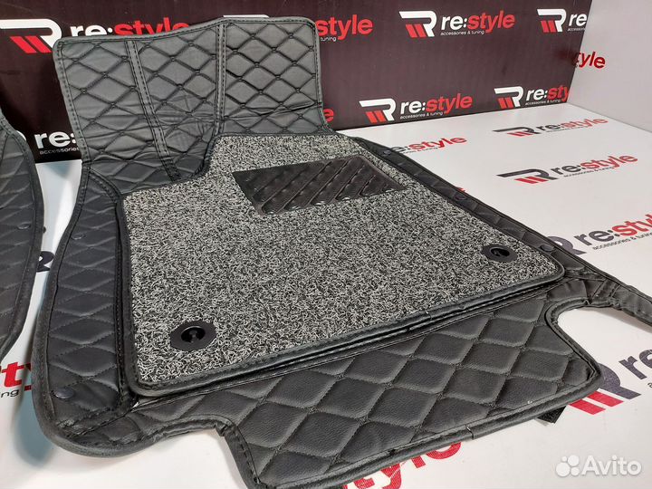 Ковры салона 3D Lexus RX350 10-15г Правый руль Чер