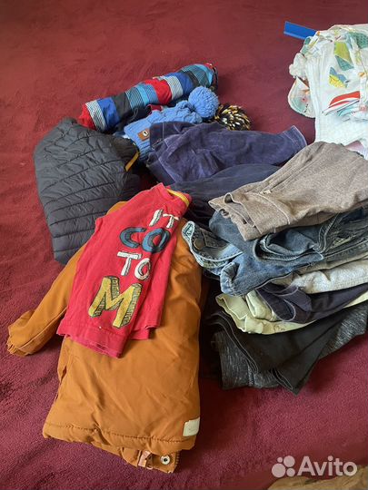Большой пакет вещей для мальчика 86-92