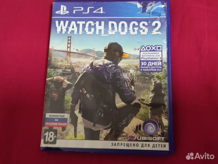 Диск на ps4 watch dogs 2