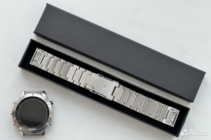Титановый браслет garmin 22 mm