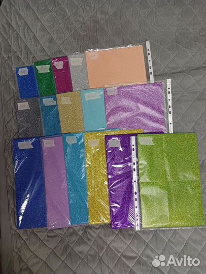 Фоамиран глиторный А4