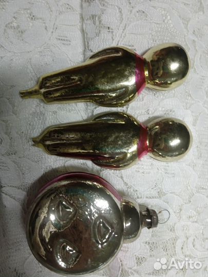 Елочные игрушки СССР на прищепке