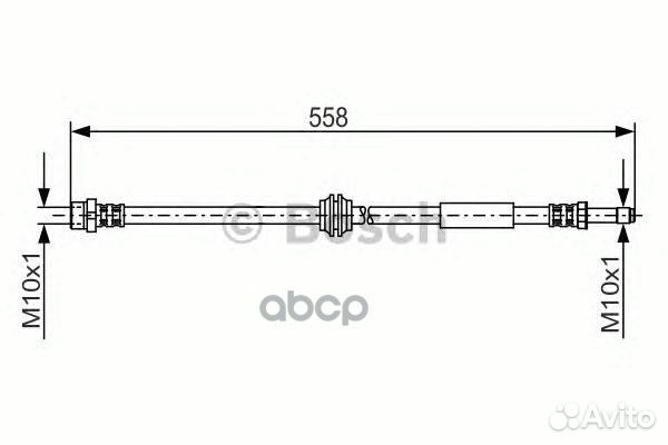 Шланг тормозной 1987481182 Bosch