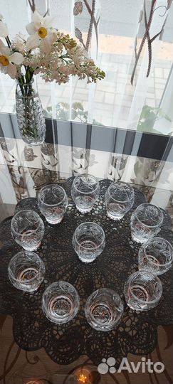 Хрустальные стопки рюмки СССР