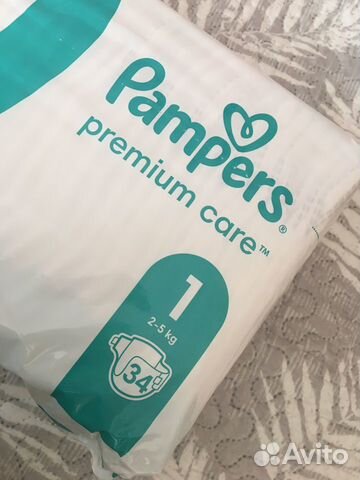 Подгузники Pampers premium care 1