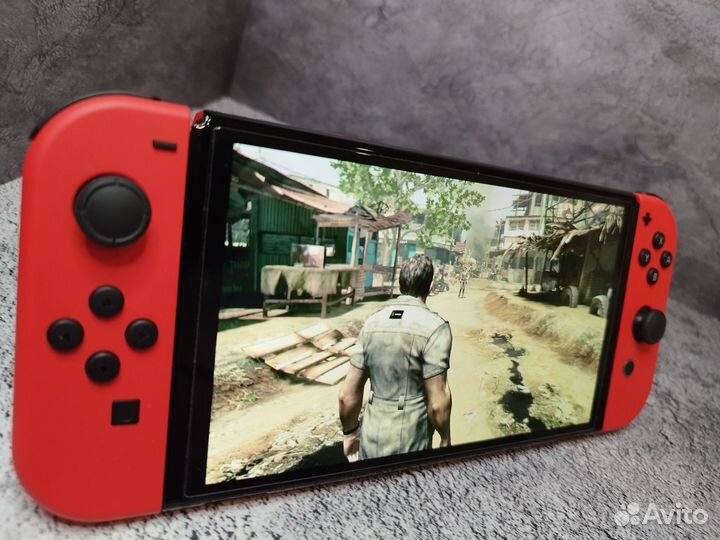 Nintendo Switch Oled Mario Прошитая 256+64 GB