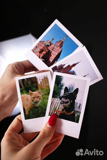 Печать фотографий в стиле polaroid