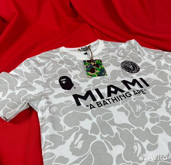 Футболка Bape Miami (черные, розовые, белые)