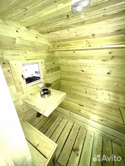 Баня Бочка 2,2*4 с боковым входом