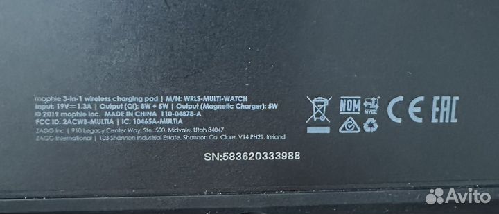 Зарядная станция Mophie 3 in 1 wireless