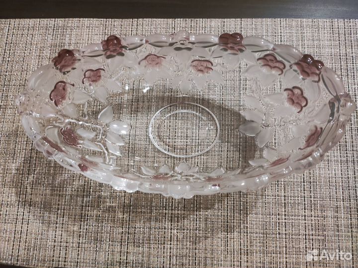 Конфетница цветное стекло. Германия