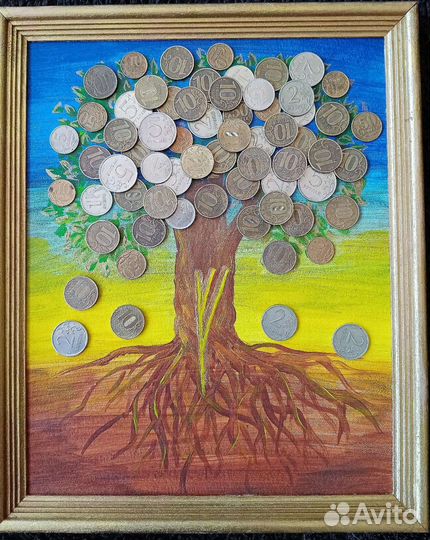 Панно-талисман с руной Феху