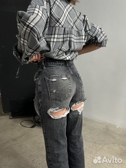 Джинсы lime с разрезами 36