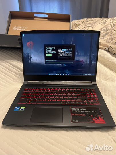 Msi katana gf66 11ud-1051x