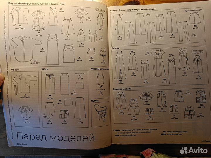 Журнал бурда burda 6 1998